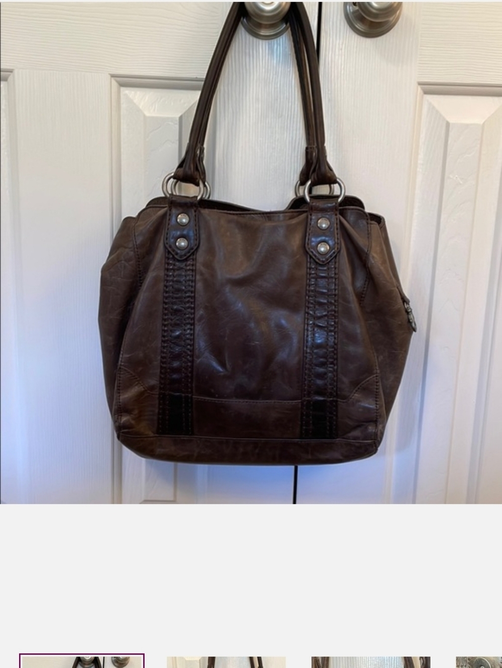 FRYE MELIISSA SHOULDER BAG CHOCOLATE BROWN.